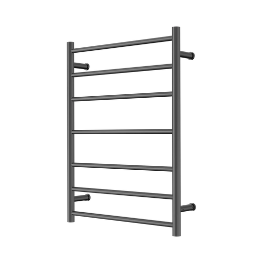 Mecca 240V 7 Bar Heated Towel Ladder Gun Metal