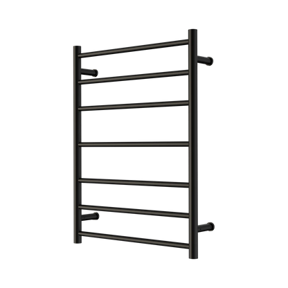 Mecca 240V 7 Bar Heated Towel Ladder Matte Black