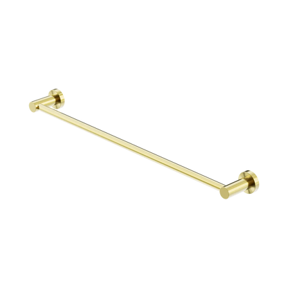 Mecca Single Towel Rail 600mm Brushed Gold