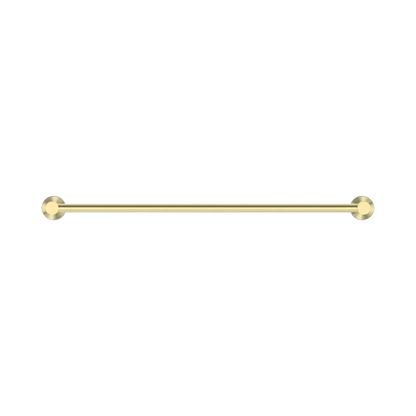 Mecca Single Towel Rail 600mm Brushed Gold