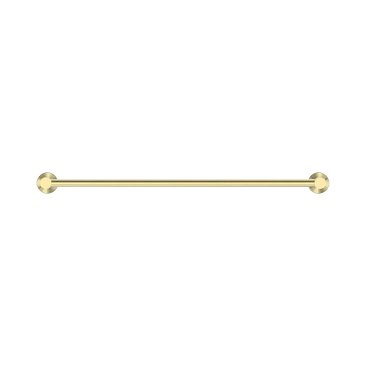 Mecca Single Towel Rail 600mm Brushed Gold