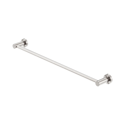 Mecca Single Towel Rail 600mm Brushed Nickel
