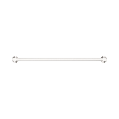 Mecca Single Towel Rail 600mm Brushed Nickel