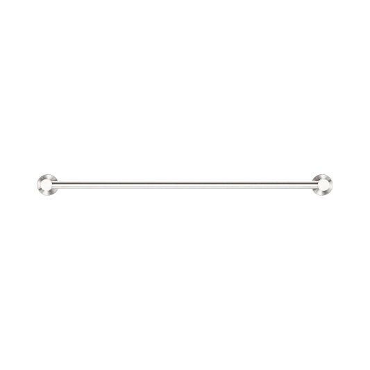 Mecca Single Towel Rail 600mm Brushed Nickel