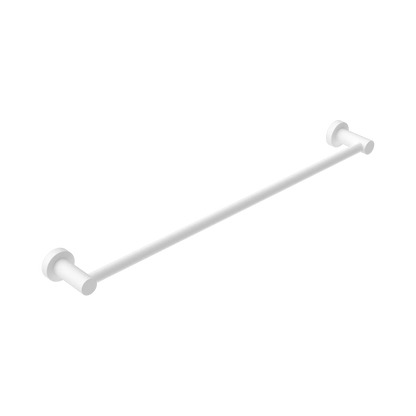 Mecca Single Towel Rail 600mm Matte White