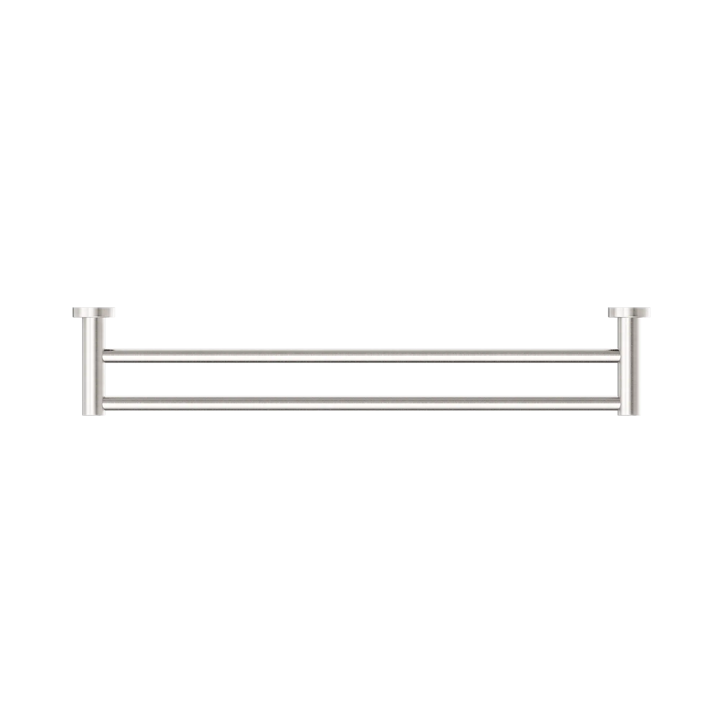Mecca Double Towel Rail 600mm Brushed Nickel