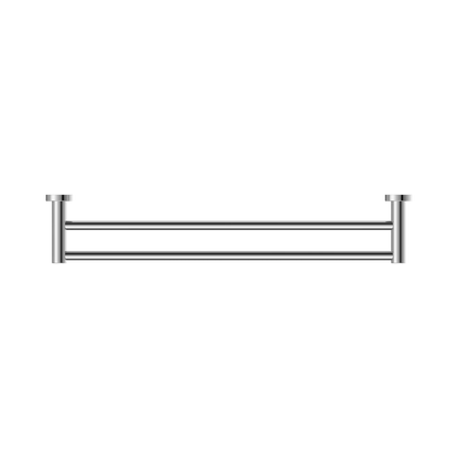 Mecca Double Towel Rail 600mm Chrome