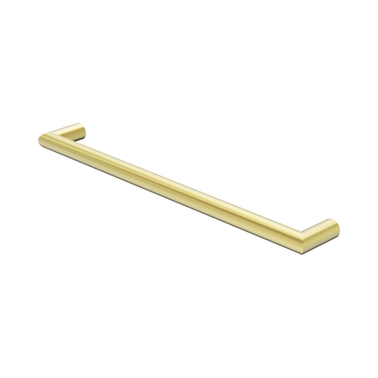 Mecca 240V Single Heated Towel Rail Brushed Gold