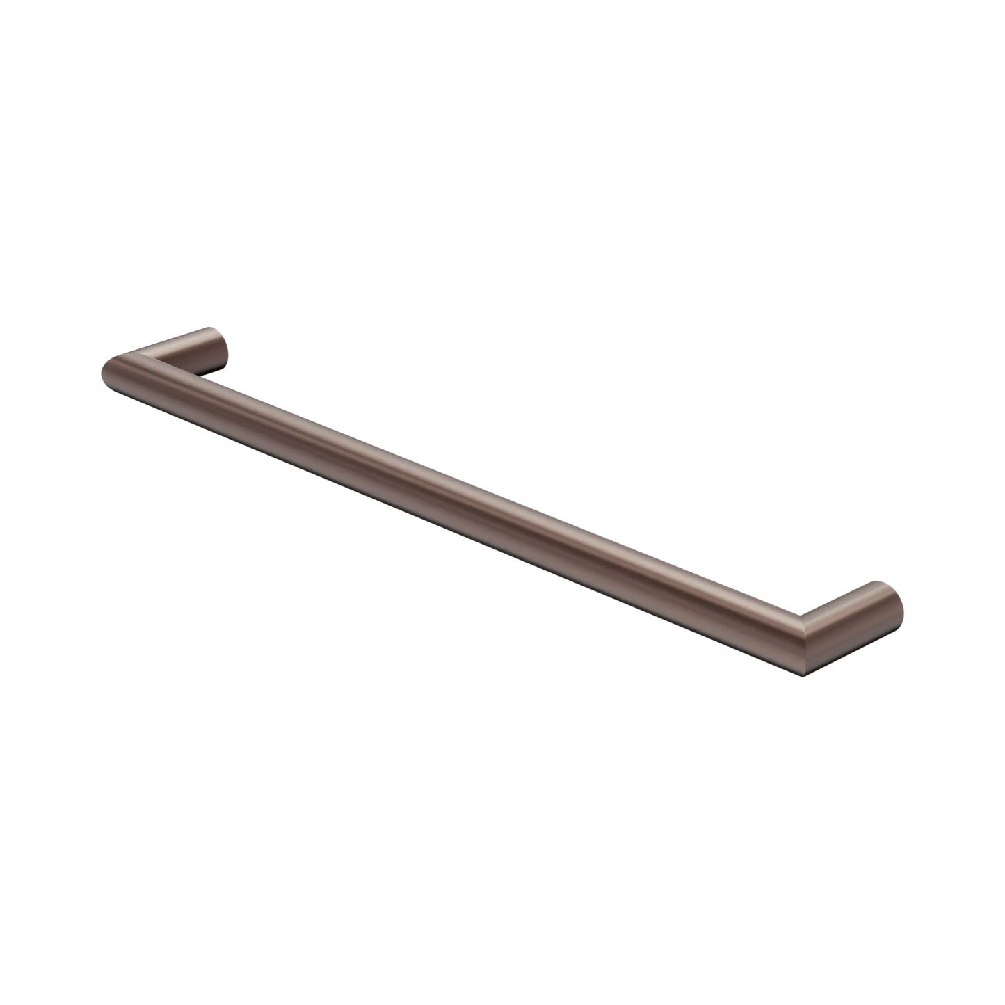 Mecca 240V Single Heated Towel Rail Brushed Bronze