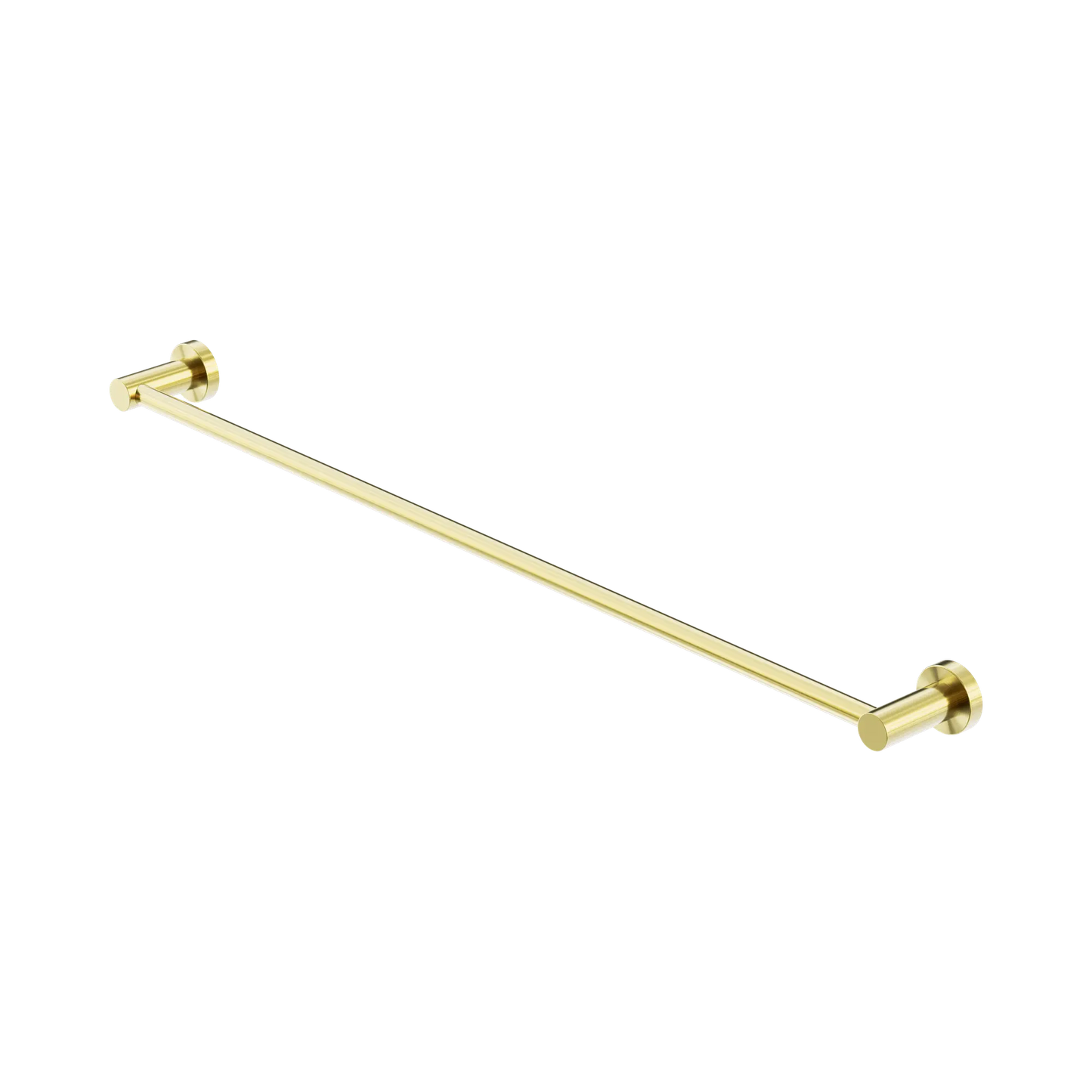 Mecca Single Towel Rail 800mm Brushed Gold