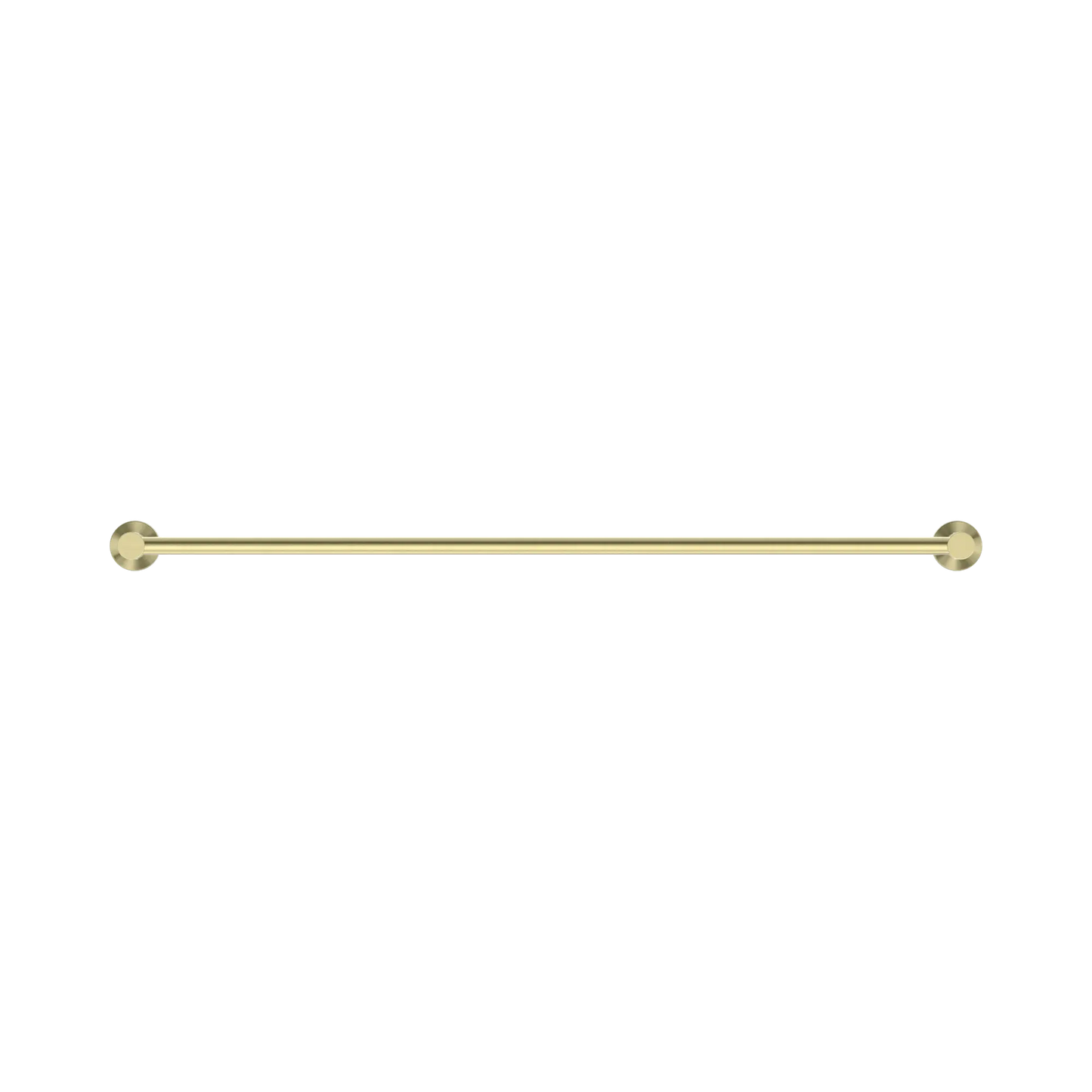 Mecca Single Towel Rail 800mm Brushed Gold
