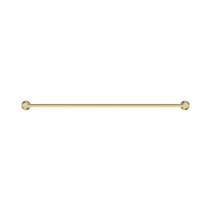 Mecca Single Towel Rail 800mm Brushed Gold
