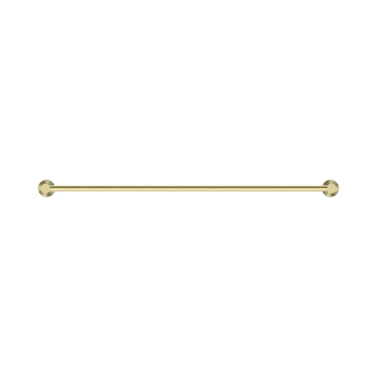 Mecca Single Towel Rail 800mm Brushed Gold