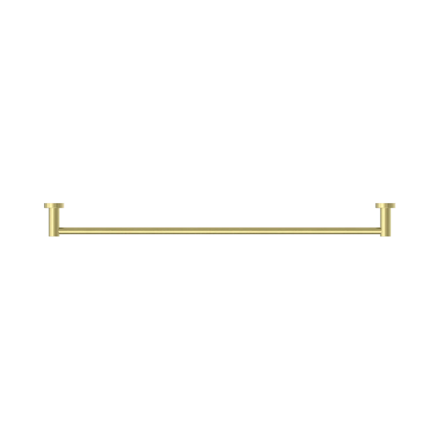 Mecca Single Towel Rail 800mm Brushed Gold