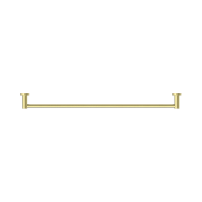 Mecca Single Towel Rail 800mm Brushed Gold