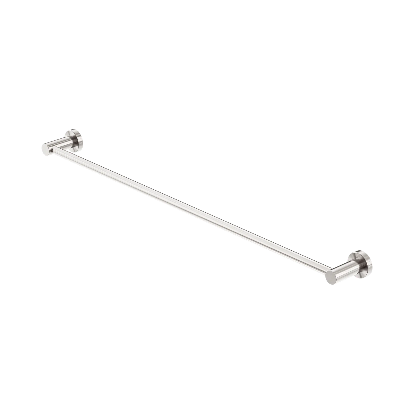 Mecca Single Towel Rail 800mm Brushed Nickel