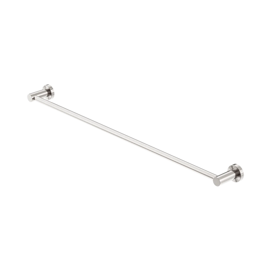 Mecca Single Towel Rail 800mm Brushed Nickel