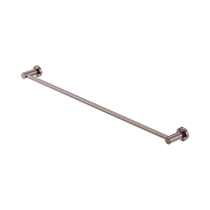 Mecca Single Towel Rail 800mm Brushed Bronze