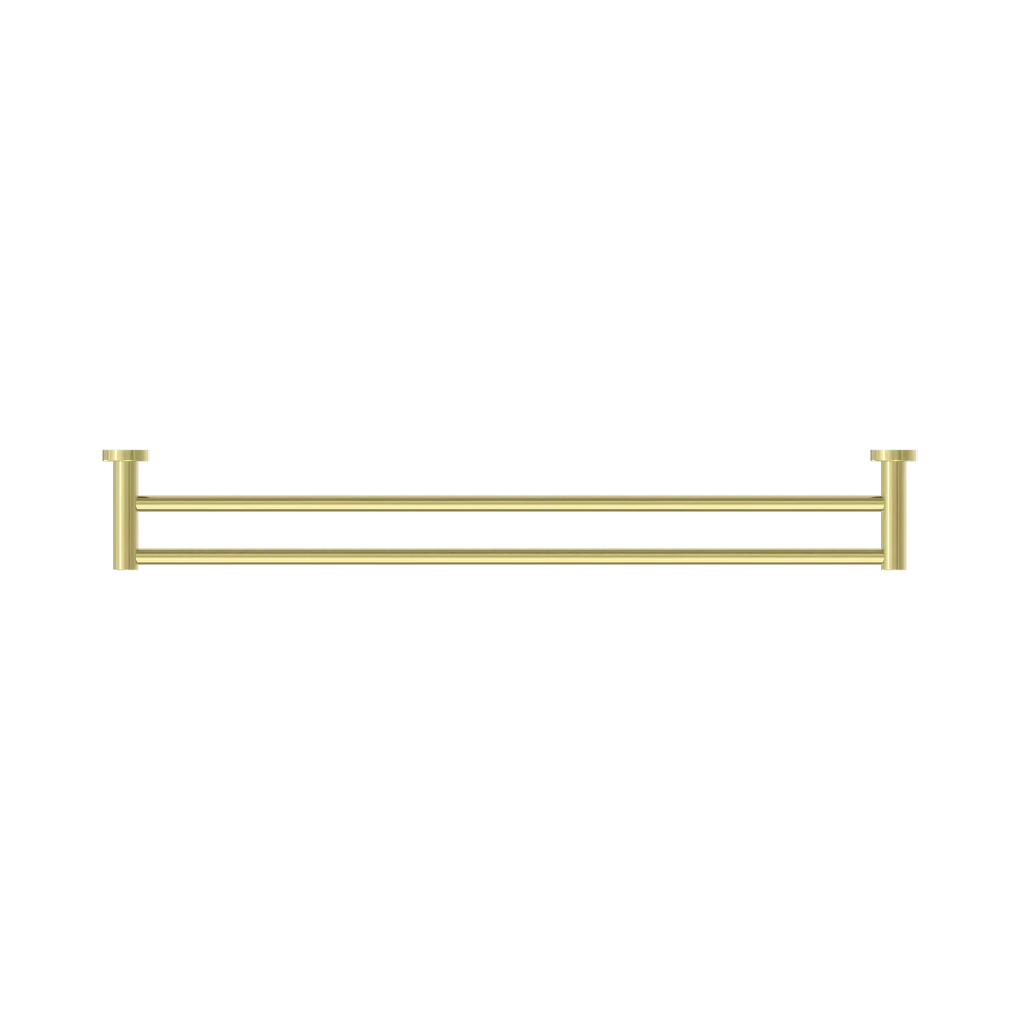 Mecca Double Towel Rail 800mm Brushed Gold