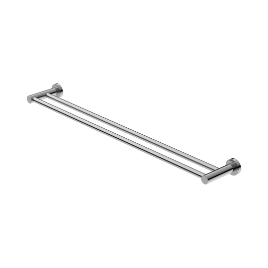 Mecca Double Towel Rail 800mm Chrome