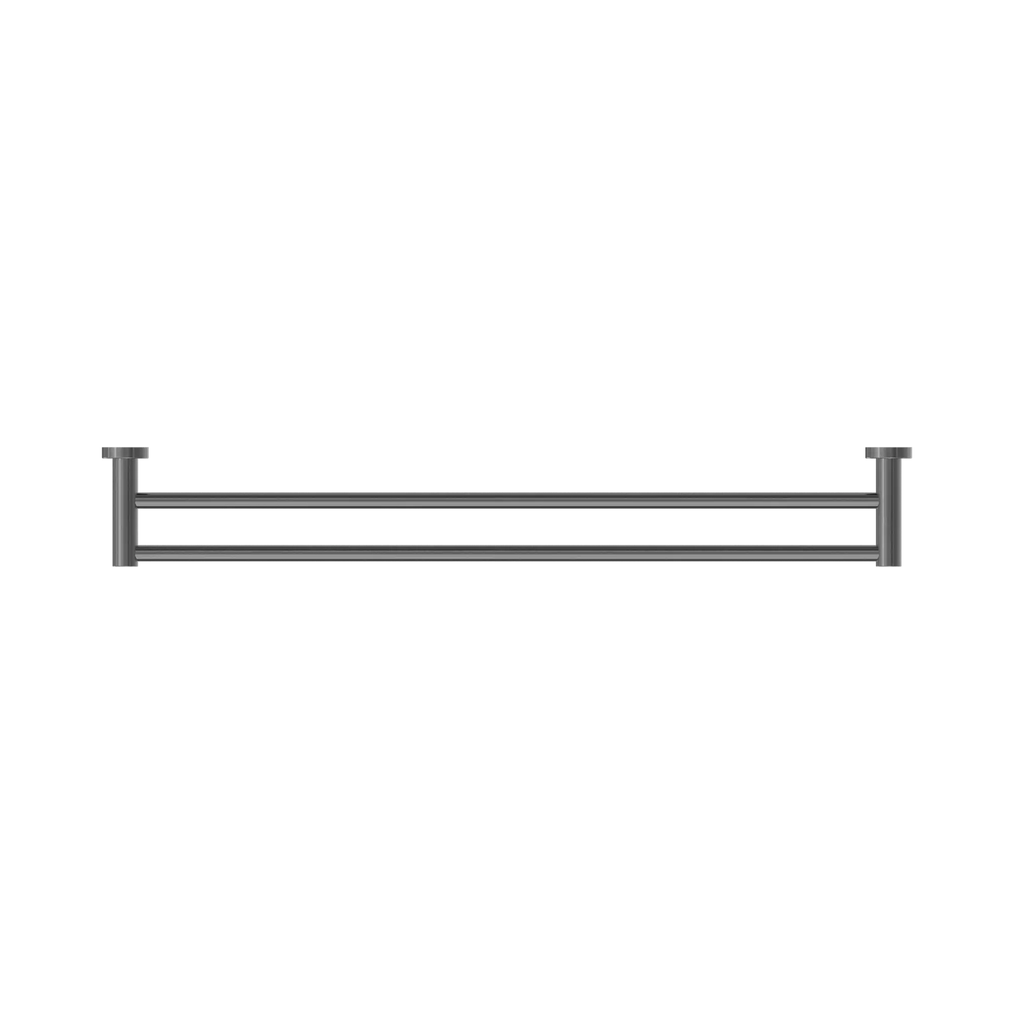Mecca Double Towel Rail 800mm Gun Metal