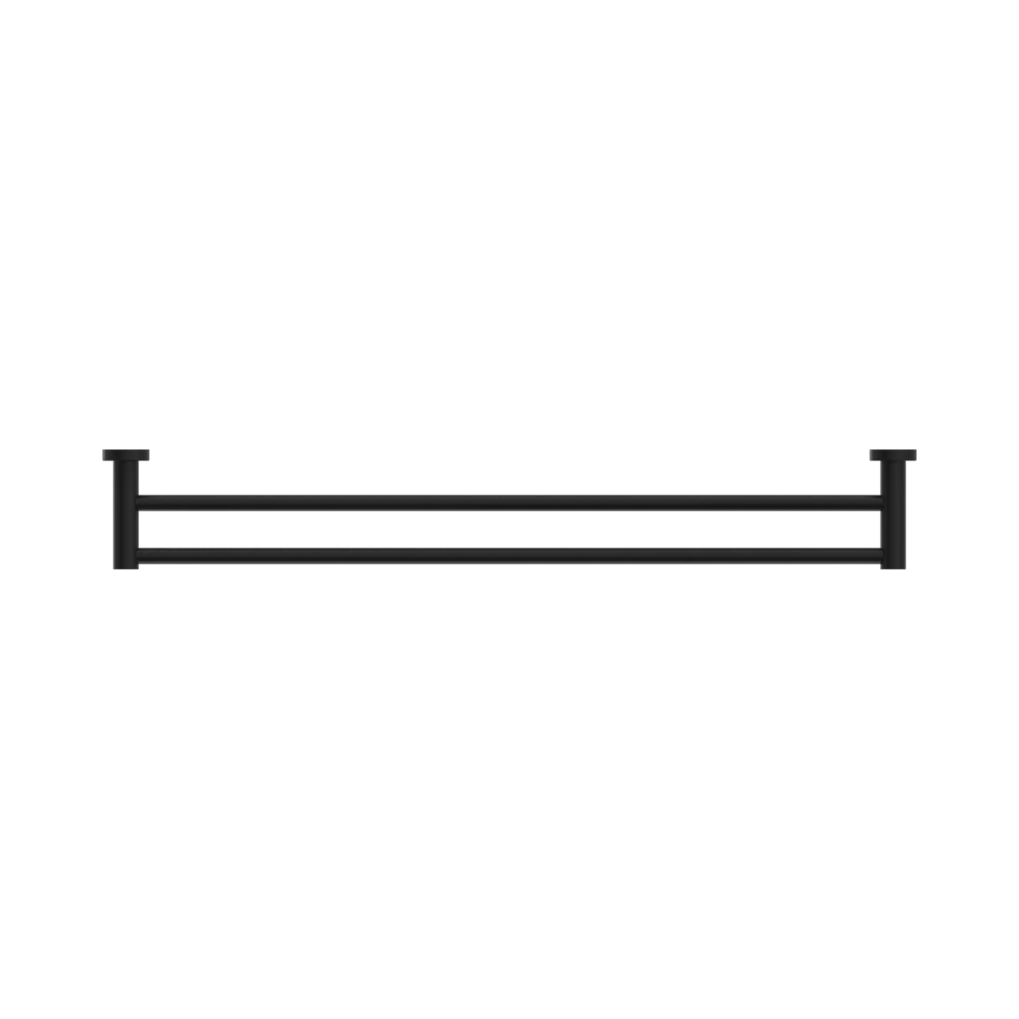 Mecca Double Towel Rail 800mm Matte Black