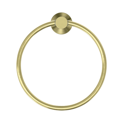 Mecca Hand Towel Ring Brushed Gold