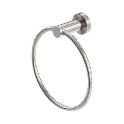 Mecca Hand Towel Ring Brushed Nickel