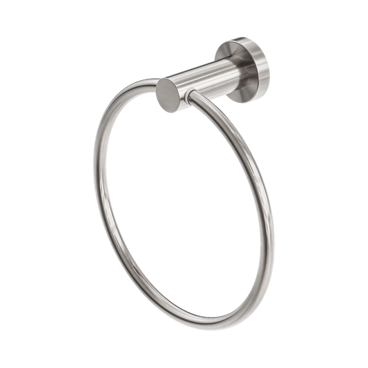 Mecca Hand Towel Ring Brushed Nickel