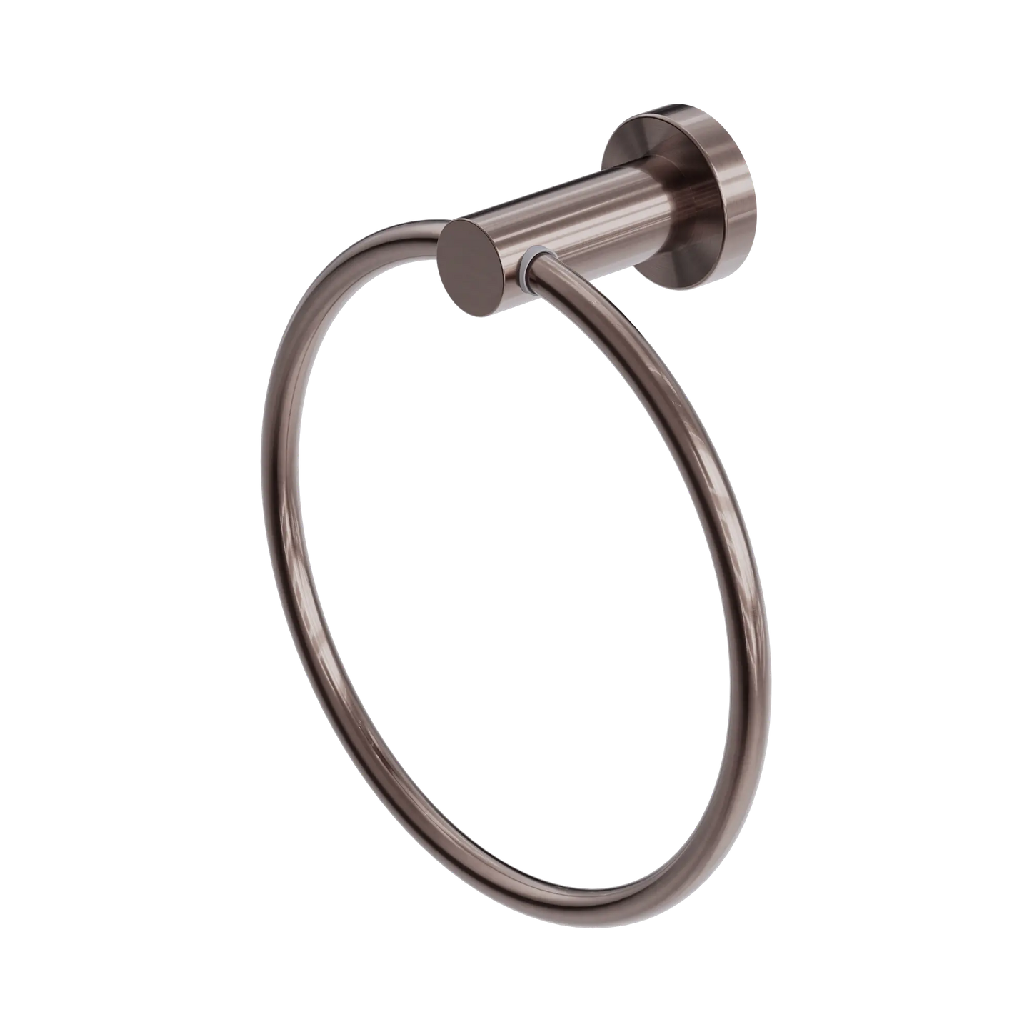 Mecca Hand Towel Ring Brushed Bronze