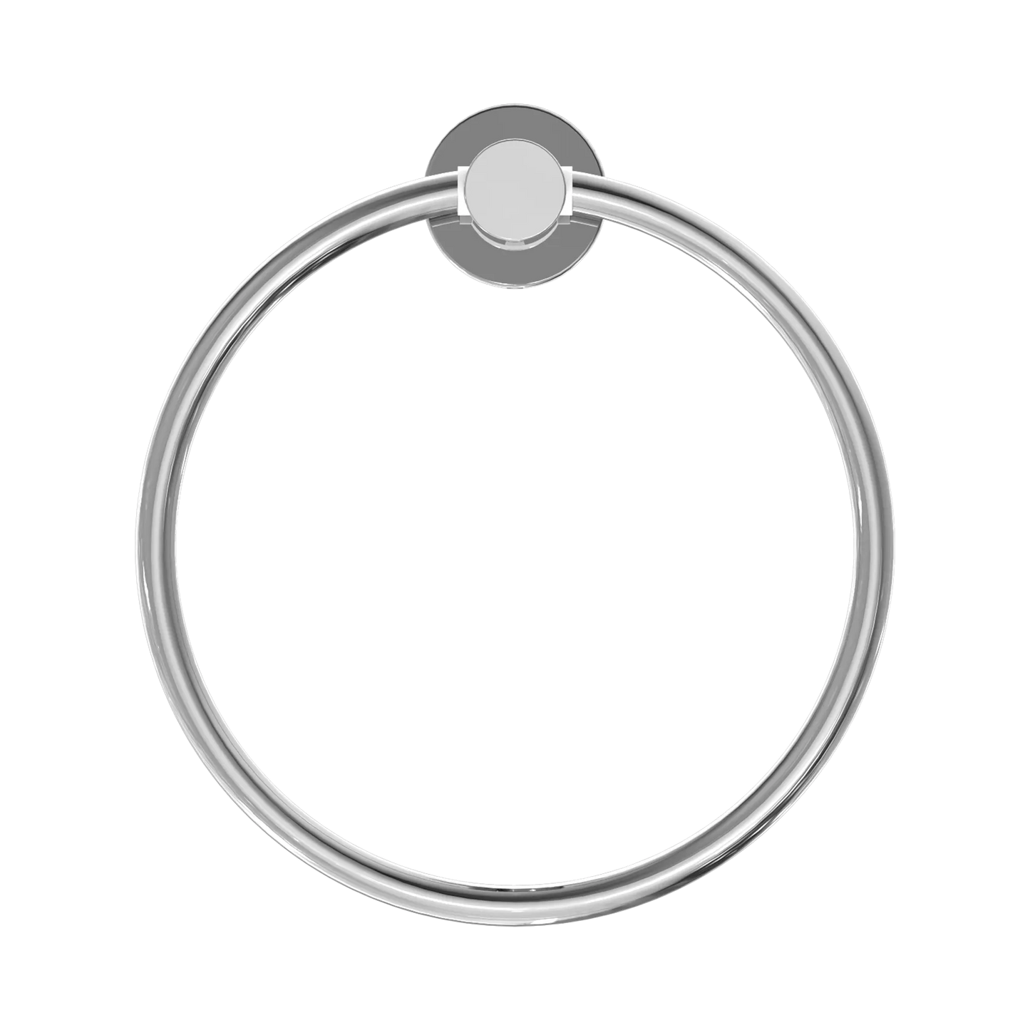 Mecca Hand Towel Ring Chrome