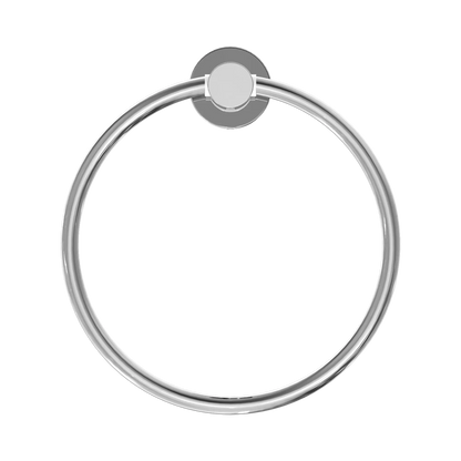Mecca Hand Towel Ring Chrome