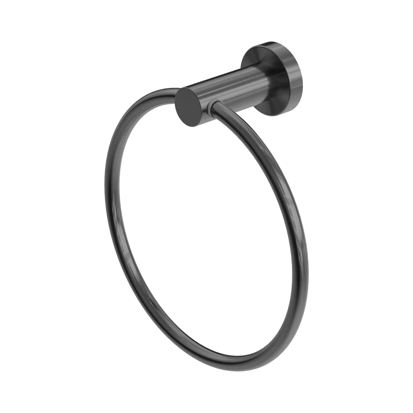 Mecca Hand Towel Ring Gun Metal
