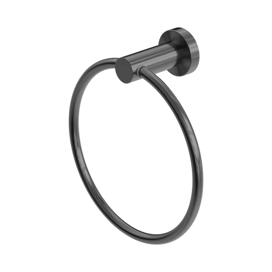 Mecca Hand Towel Ring Gun Metal