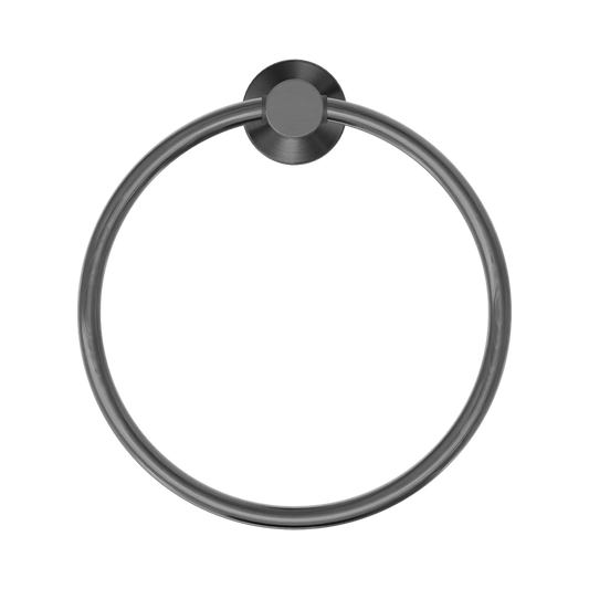 Mecca Hand Towel Ring Gun Metal