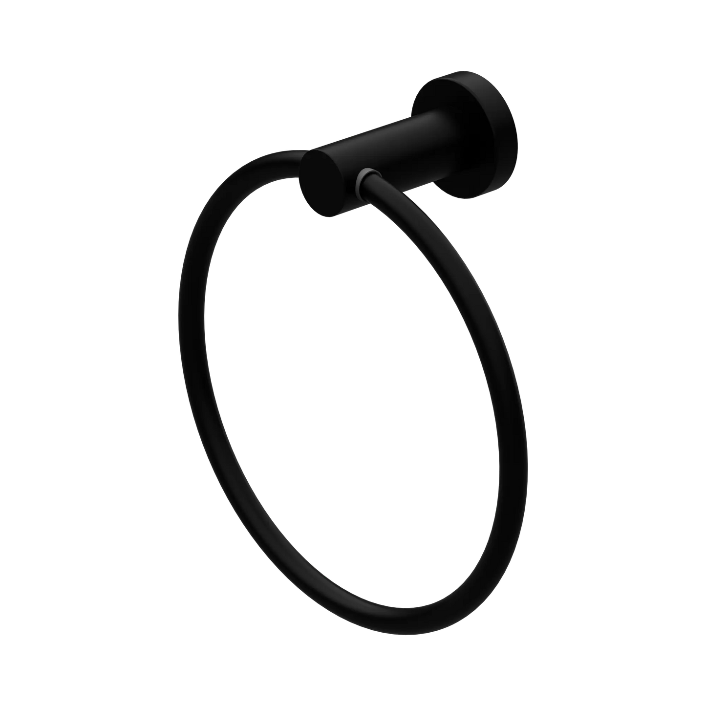 Mecca Hand Towel Ring Matte Black