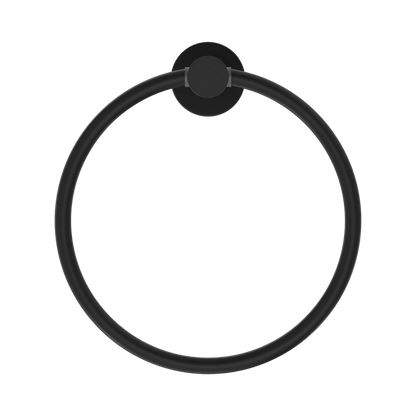 Mecca Hand Towel Ring Matte Black