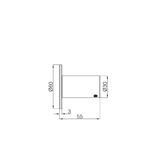 Mecca Robe Hook II Brushed Nickel