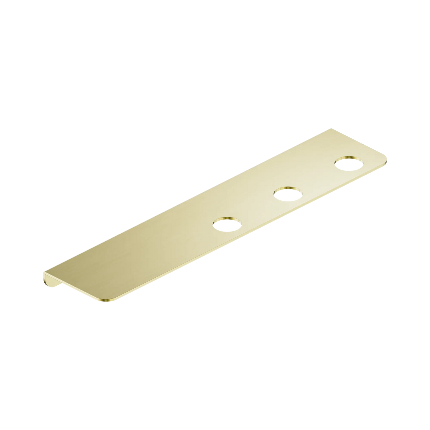 Mecca Triple Soap Bottle Holder With Shelf Brushed Gold