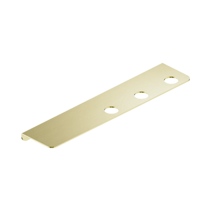 Mecca Triple Soap Bottle Holder With Shelf Brushed Gold