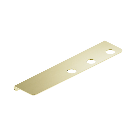 Mecca Triple Soap Bottle Holder With Shelf Brushed Gold