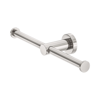 Mecca Double Toilet Roll Holder Brushed Nickel