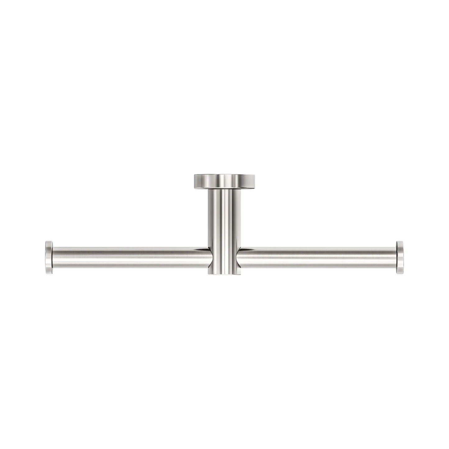 Mecca Double Toilet Roll Holder Brushed Nickel