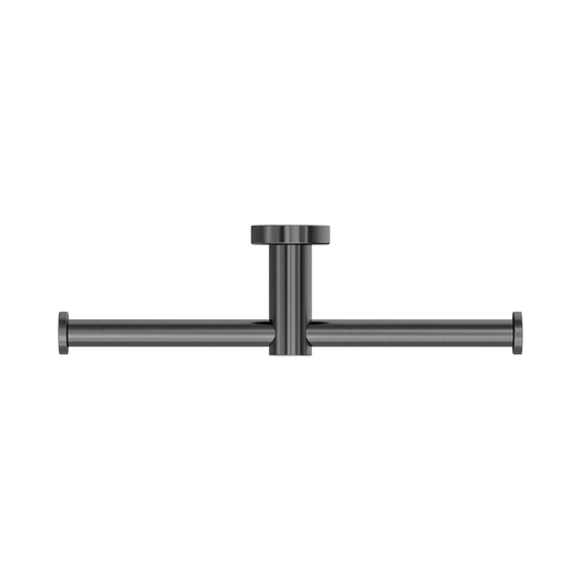 Mecca Double Toilet Roll Holder Gun Metal