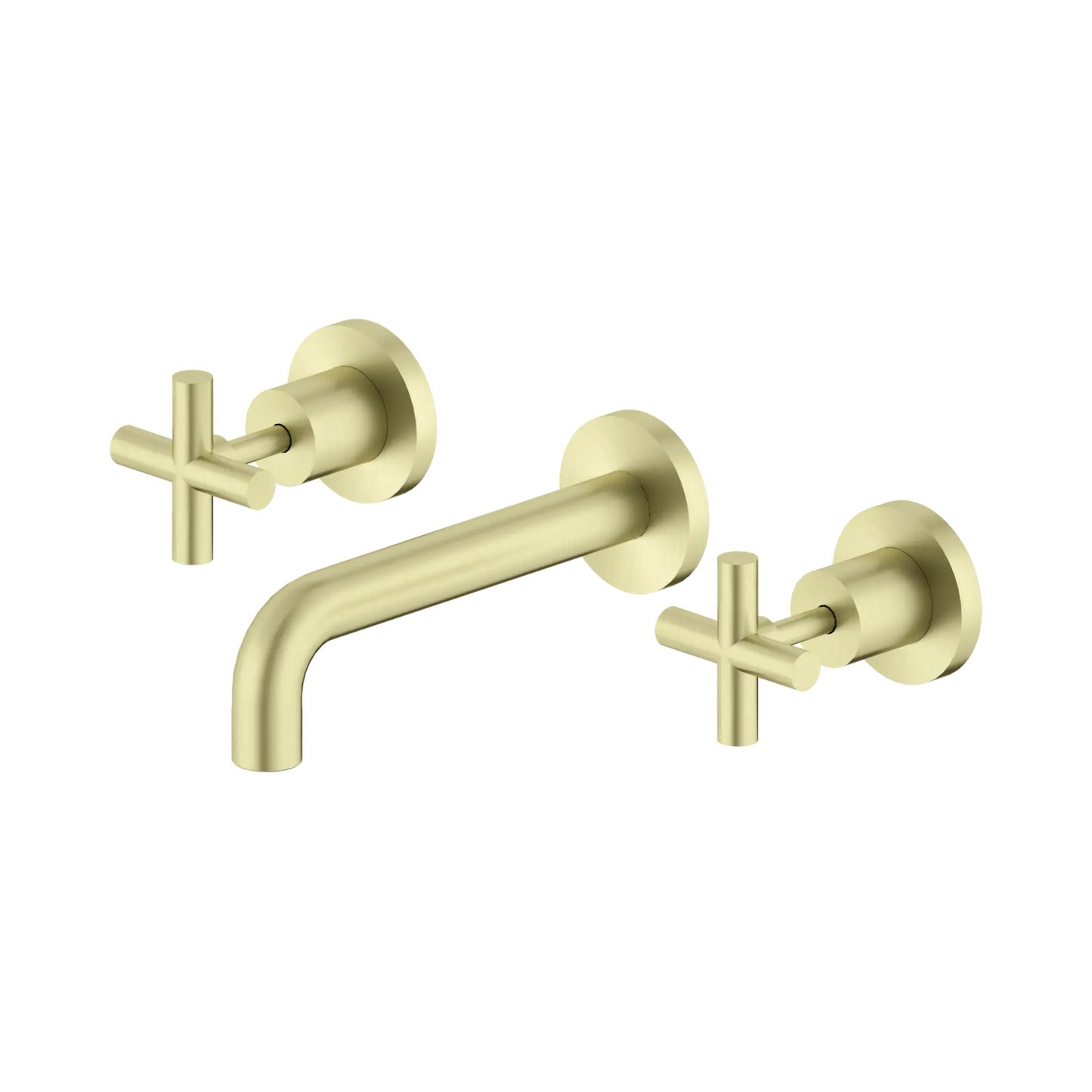 X Plus Wall Basin Set 180mm Brushed Gold
