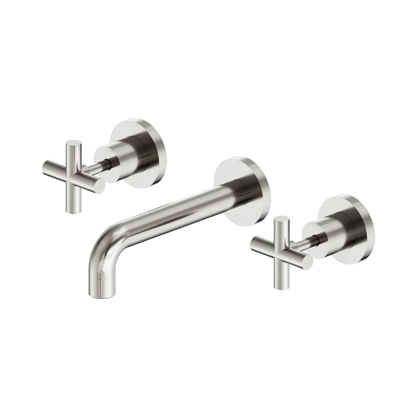 X Plus Wall Basin Set 180mm Brushed Nickel