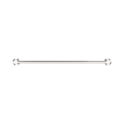 Dolce II Single Towel Rail 600mm Brushed Nickel