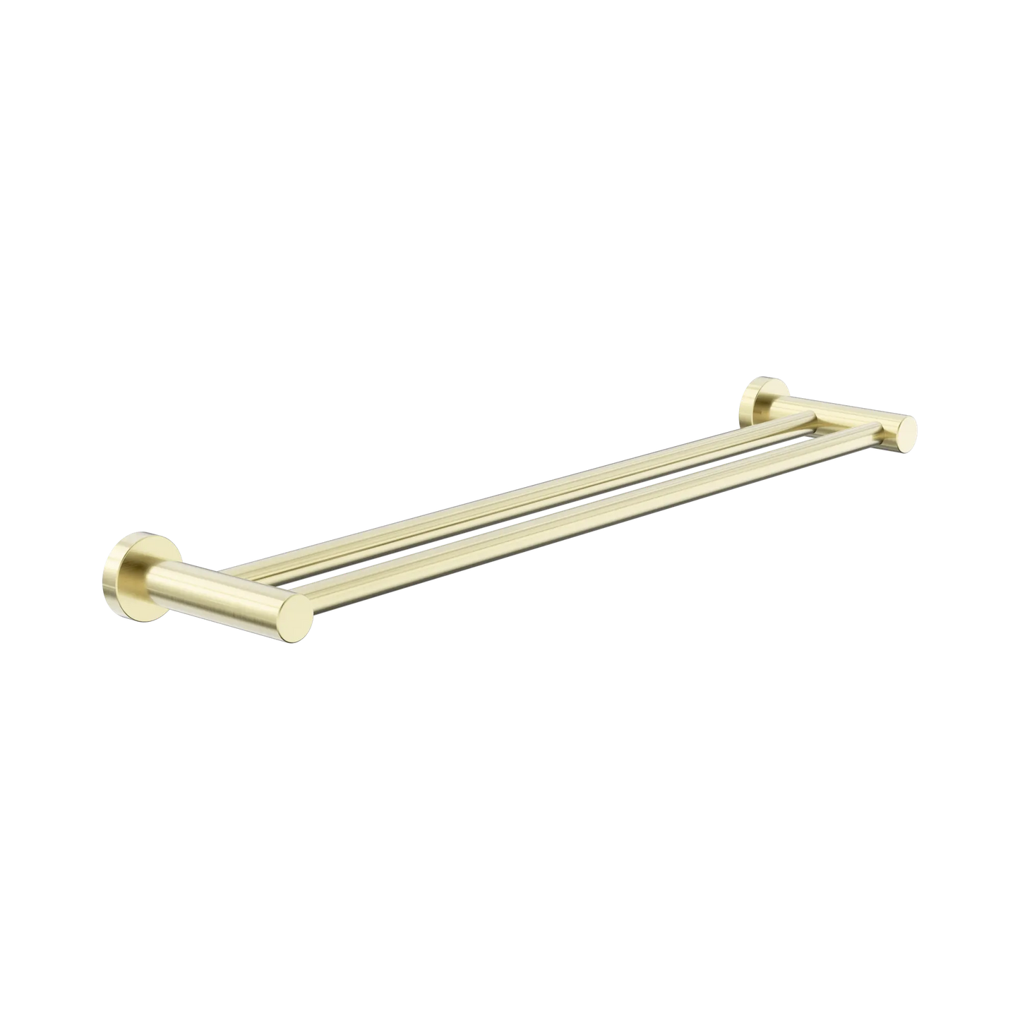 Dolce II Double Towel Rail 600mm Brushed Gold