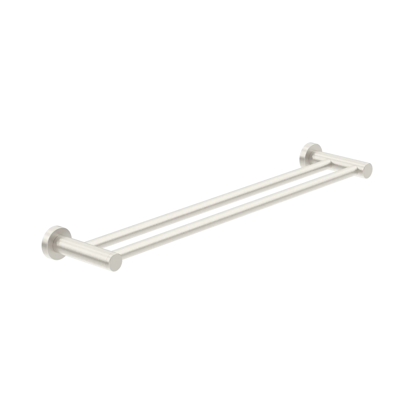 Dolce II Double Towel Rail 600mm Brushed Nickel