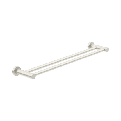 Dolce II Double Towel Rail 600mm Brushed Nickel